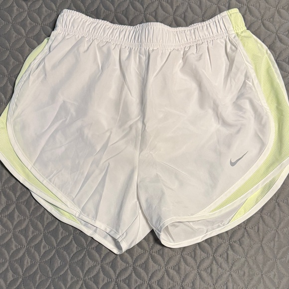 Nike Pants - Nike Women's Athletic Shorts in White and Light Yellow